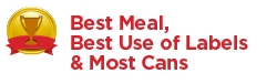 Best Meal, Best Use of Labels & Most Cans