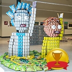 Structural Ingenuity - Canstruction Twenty-Rick-Teen, No Morty Hunger - IBI Group