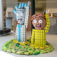 Structural Ingenuity - Canstruction Twenty-Rick-Teen, No Morty Hunger - IBI Group